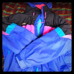 Columbia detachable doublelayered jacket